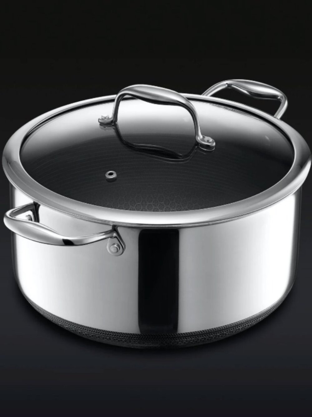 Hexclad Hybrid Stock Pot With Lid, 8-Qt